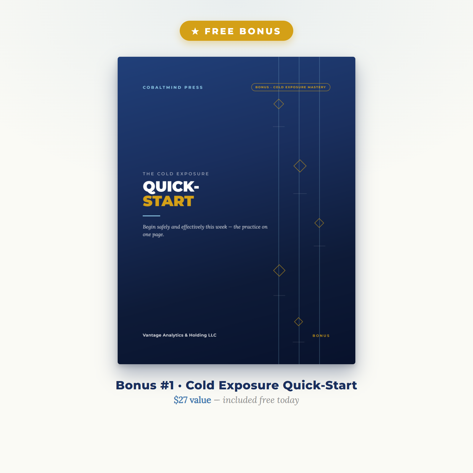 Free Bonus 1 — Cold Exposure Quick-Start
